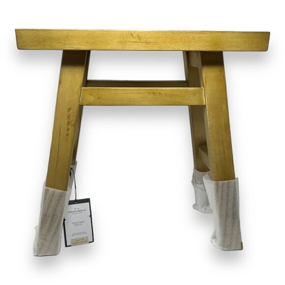 Studio McGee Thatcher Wood Stool Natural - Threshold - Target - New in Box - Picture 8 of 11